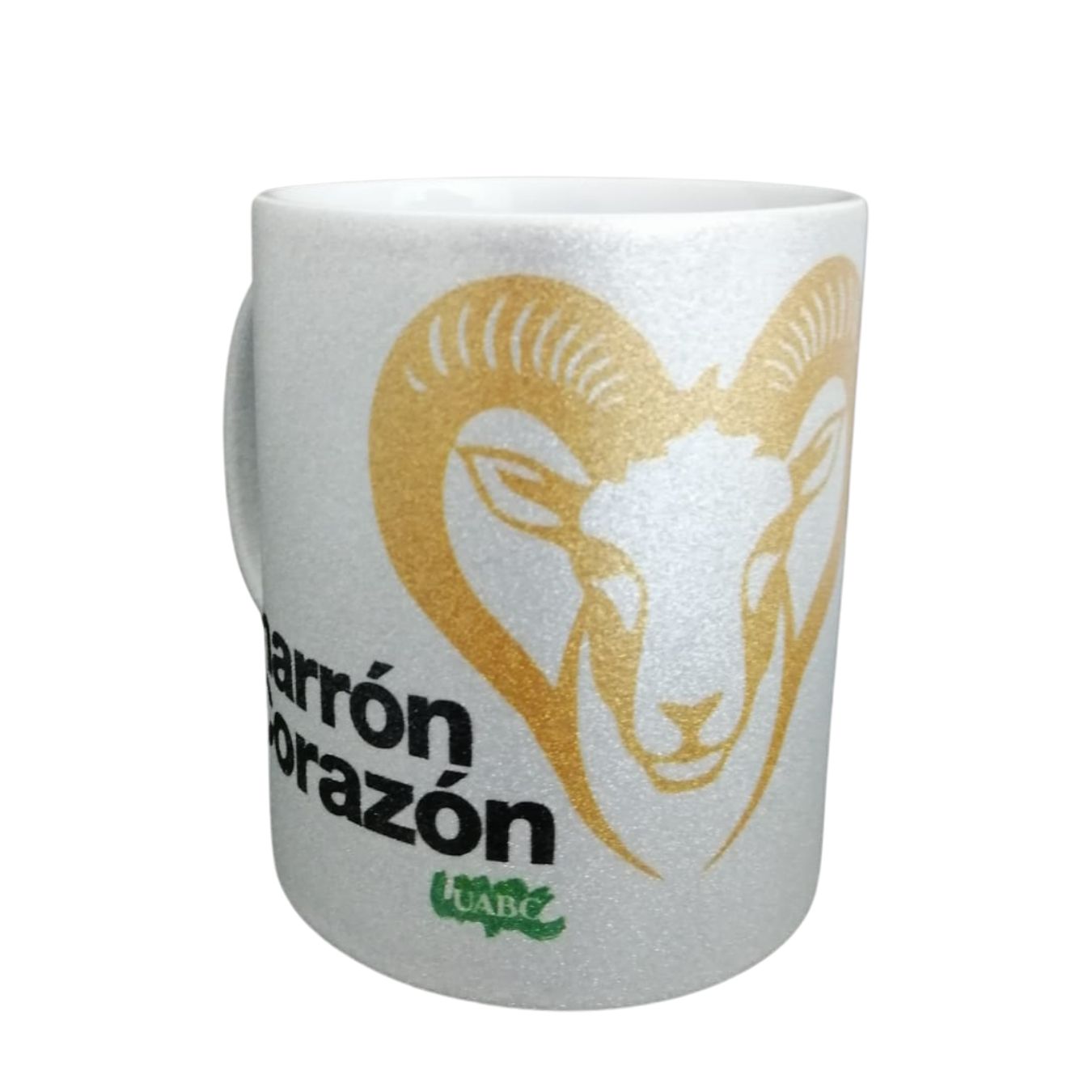 Taza de Ceramica Glitter Plateada Cimarron